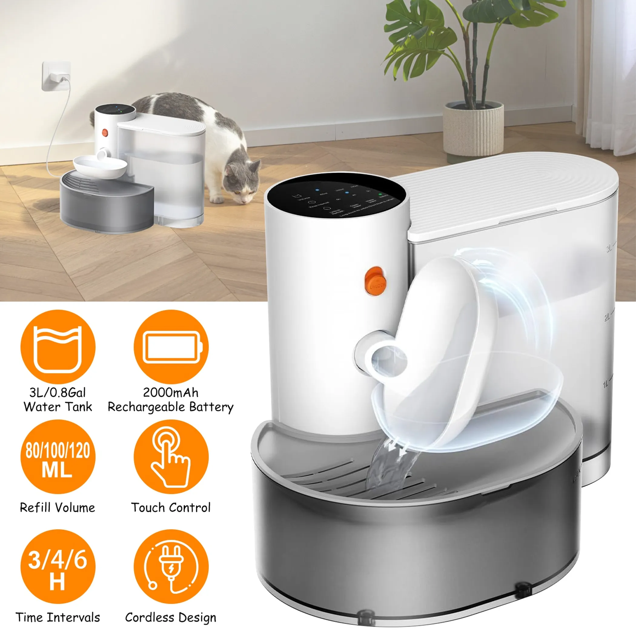 Smart Pet Water Fountain Automatic Cat Water Dispenser - Image 5